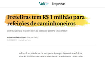 Fretebras doa R$ 1 milhão para alimentação de caminhoneiros